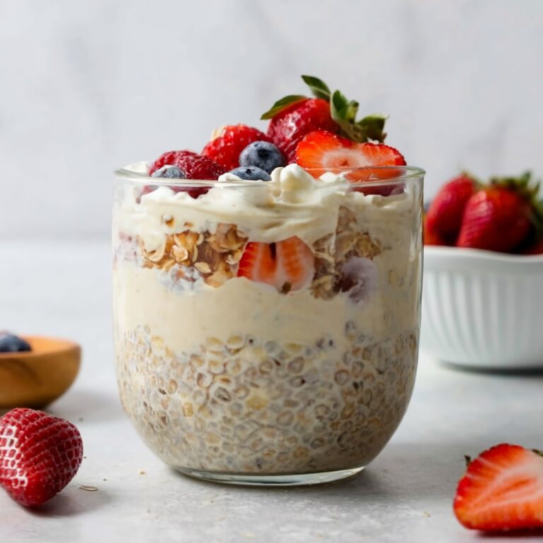 Overnight Oats com Bebida de Castanha