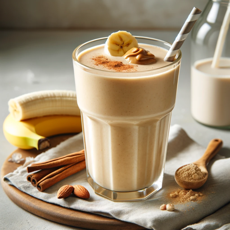 Smoothie Proteico de Manteiga de Amendoim e Banana