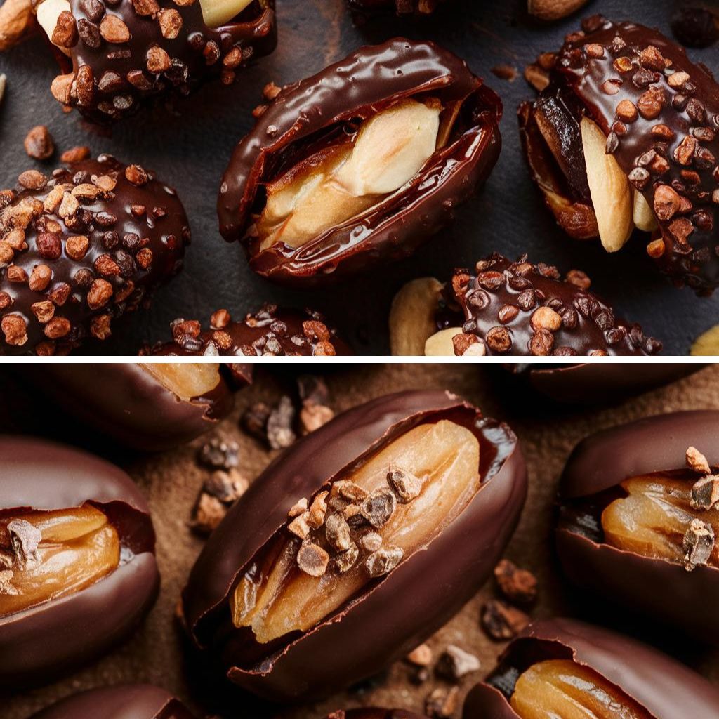 Bombons de Tâmara com Amêndoas Vegano