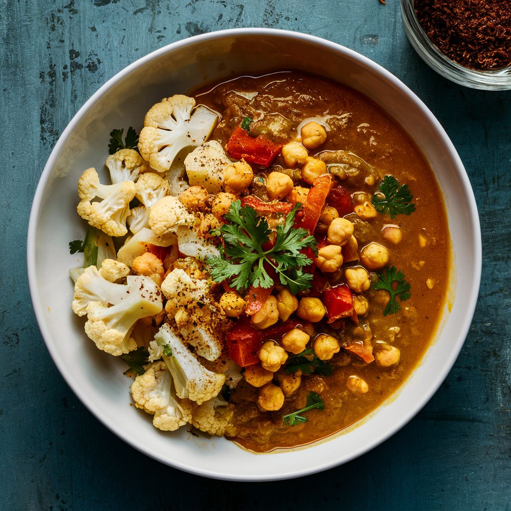 Curry Detox de Grão de Bico e Couve-Flor