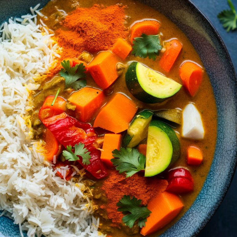 Curry de Vegetais com Leite de Coco Light para a Perda de Peso