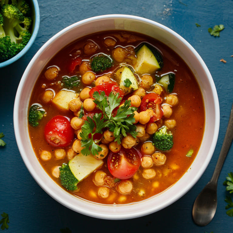 Ensopado de Grão de Bico com Legumes