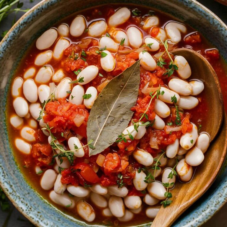 Feijão Branco ao Molho de Tomate