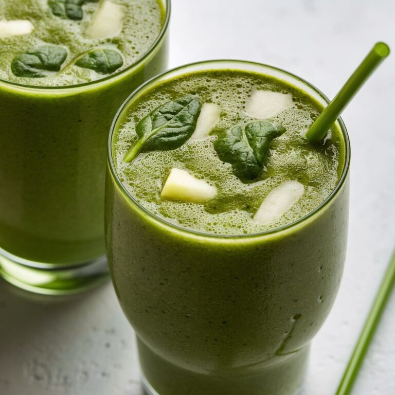 Fitness Smoothie Verde de Espinafre e Maçã