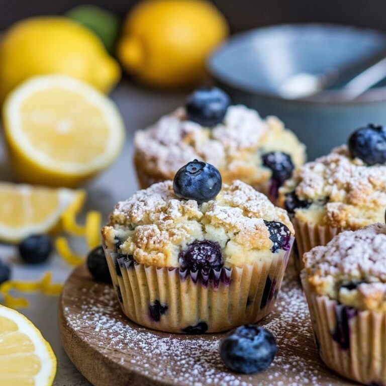 Muffins de Mirtilo e Limão