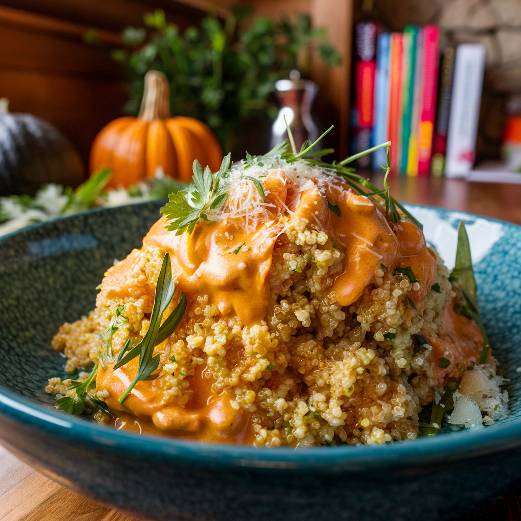 Quinoa com Creme de Abóbora