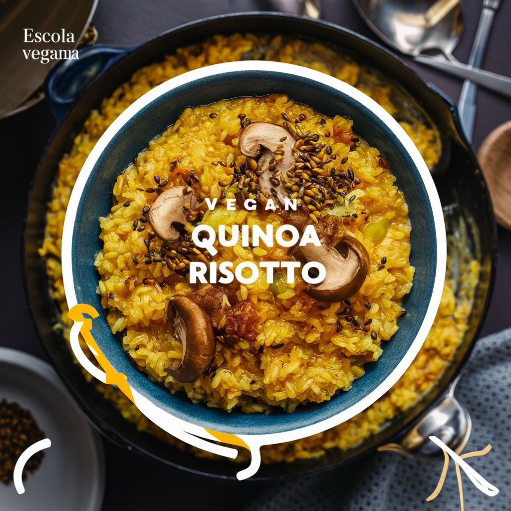 Risoto de Quinua com Semente de Mostarda e Shimeji