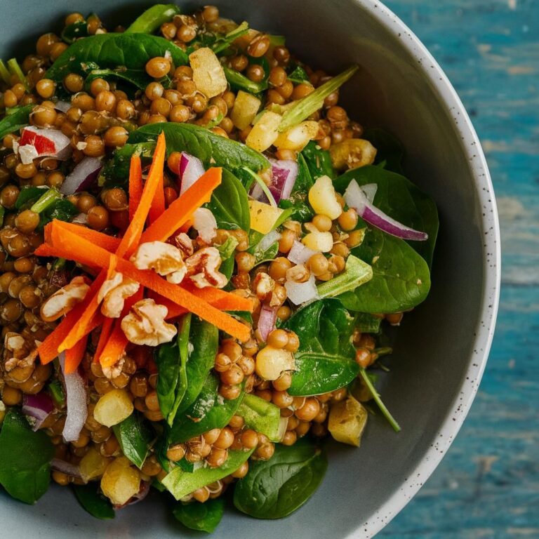 Salada de Lentilha e Espinafre para Perda de Peso