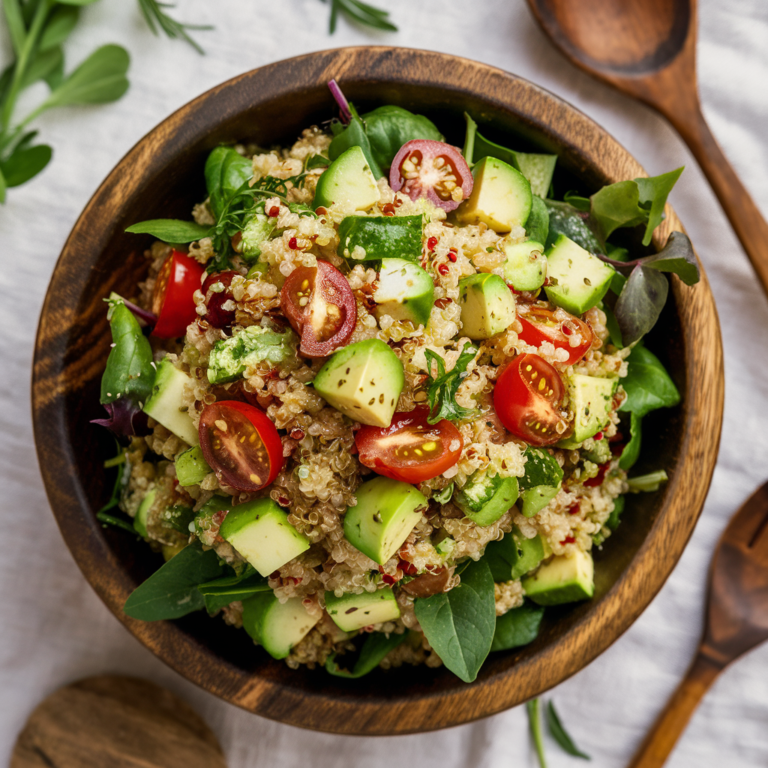 Salada de Quinoa Fitness com Abacate