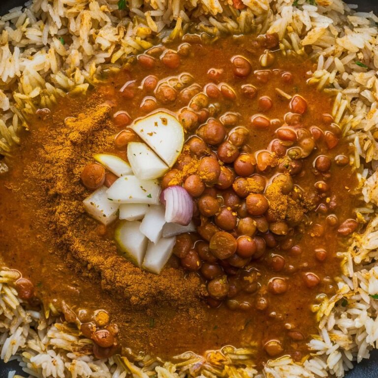 Arroz Integral com Curry de Lentilhas Vermelhas