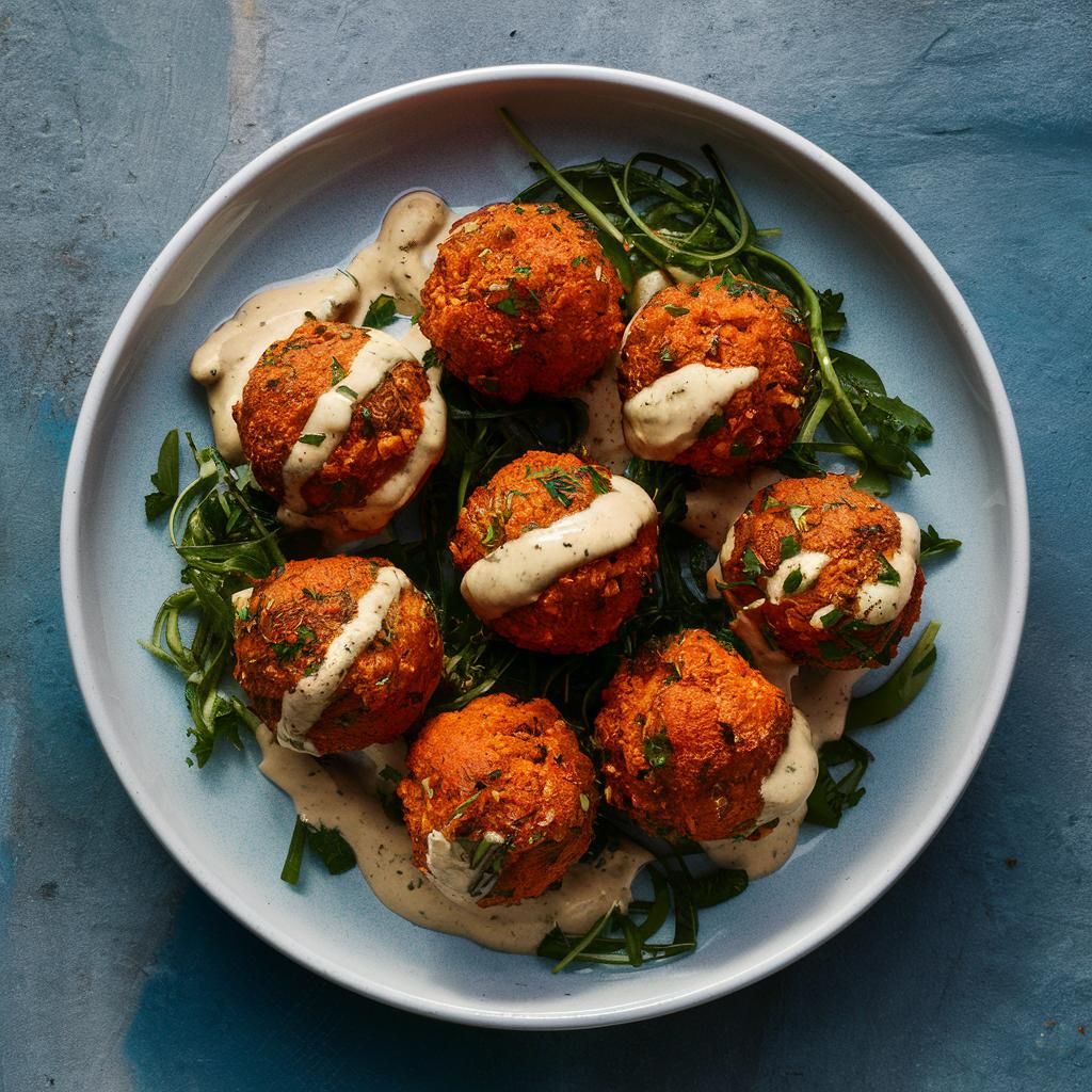 Bolinhos de Batata Doce e Lentilha Fitness Veganos