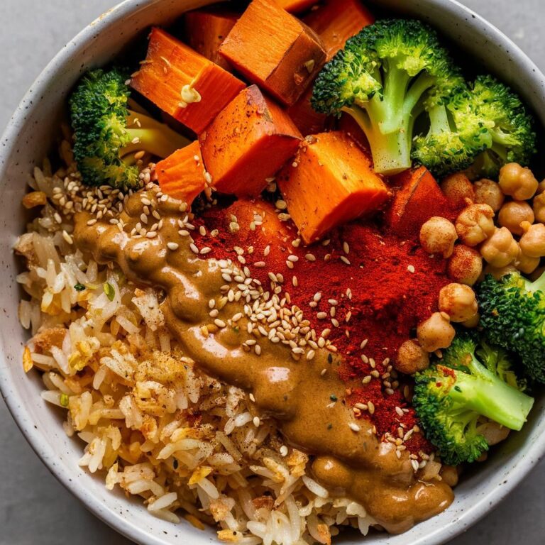 Buddha Bowl de Batata Doce e Brócolis Fitness Vegano