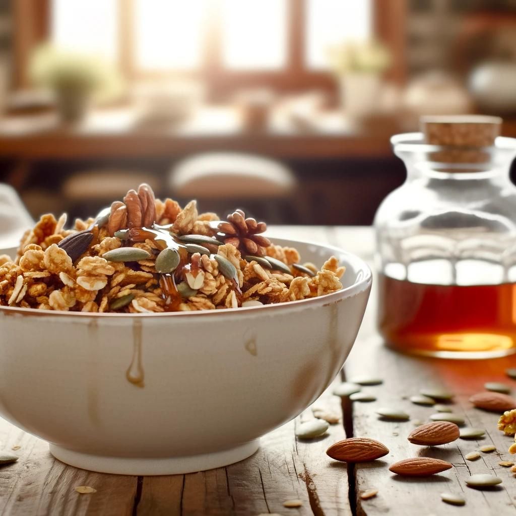 Granola Caseira Sem Glúten com Nuts e Sementes