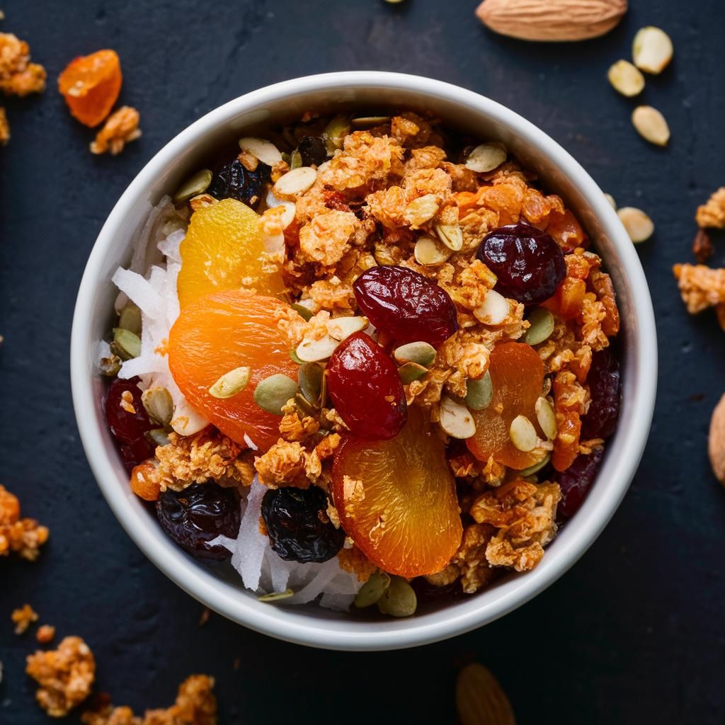 Granola Caseira com Quinoa e Frutas Secas Vegano Fitness