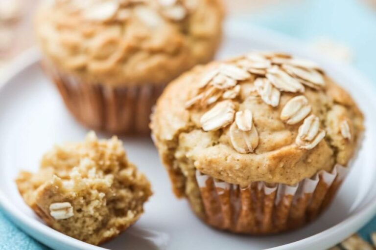 Muffins de Banana e Aveia Sem Glúten