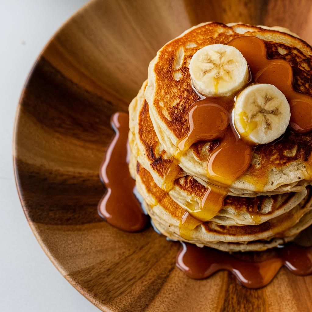 Panquecas de Banana e Aveia Sem Glúten Vegano