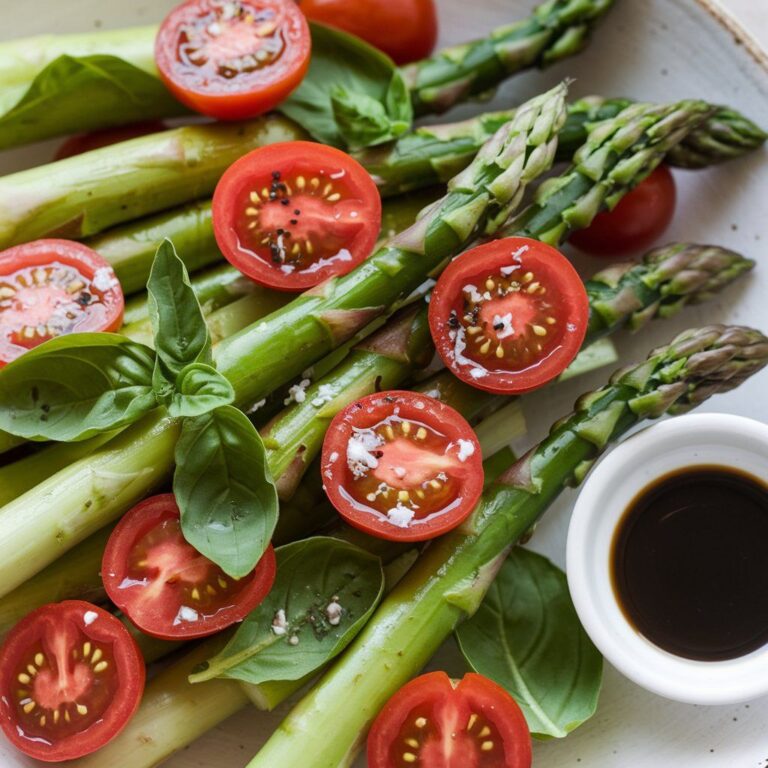 Salada de Aspargos com Tomates Cereja Low Carb Vegano