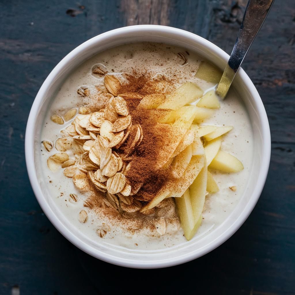 Overnight Oats com Maçã e Canela