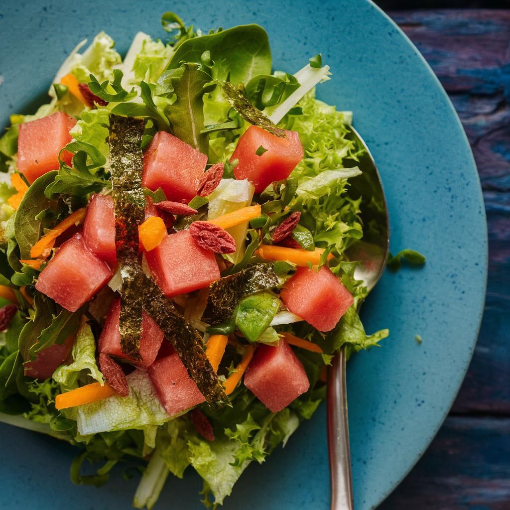 Salada Primavera c/ Melancia e Algas