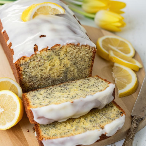 Bolo de Limão com Semente de Papoula Vegano Fitness