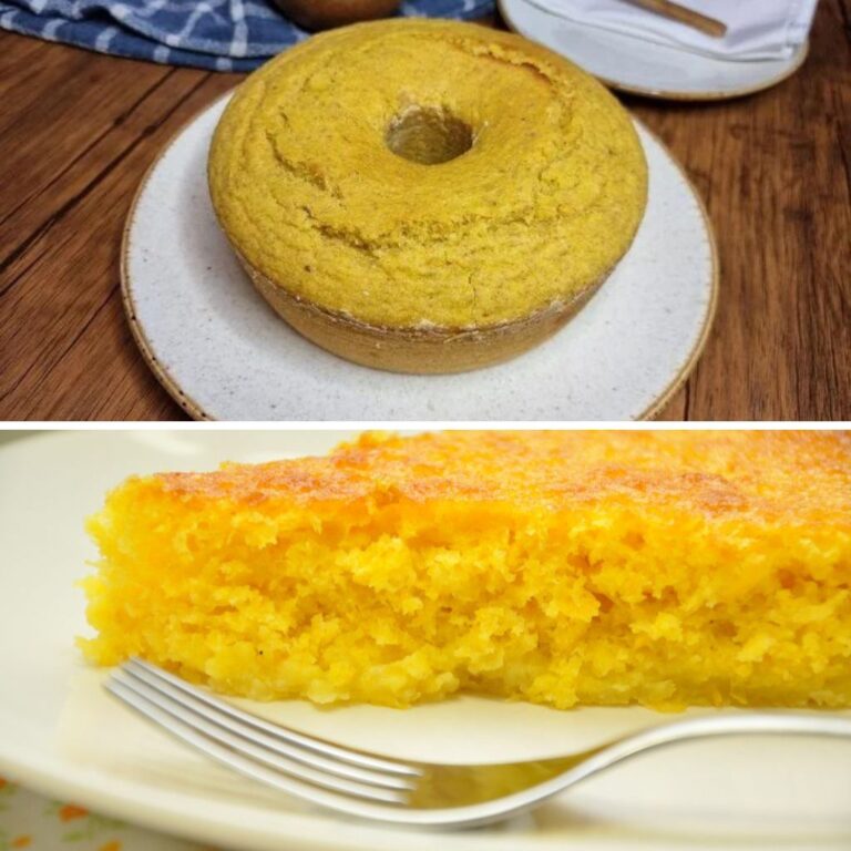 Bolo de Milho Sem Glúten Vegano