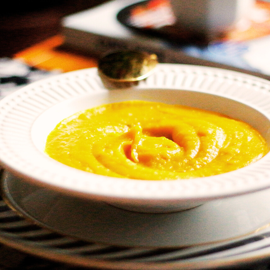 Caldo de Abóbora com Leite de Coco Fitness