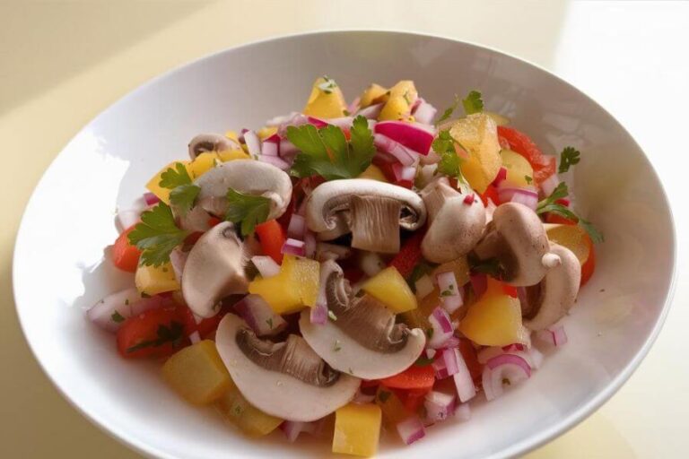 Ceviche de Cogumelos Vegano e Low Carb