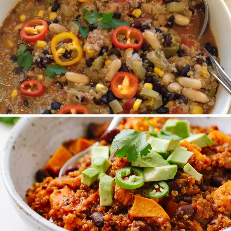 Chilli Vegano com Quinoa Fitness