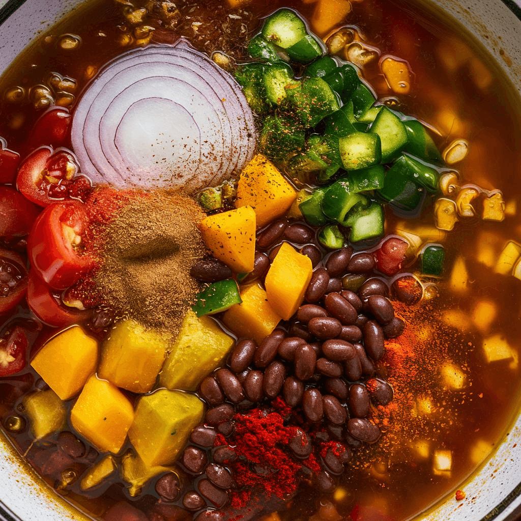 Chilli de Feijão com Abóbora Vegano e Sem Glúten