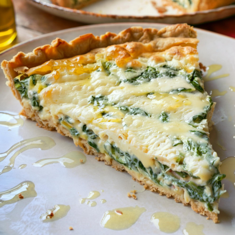 Quiche de Espinafre com Massa de Grão-de-Bico Vegana e Sem Glúten