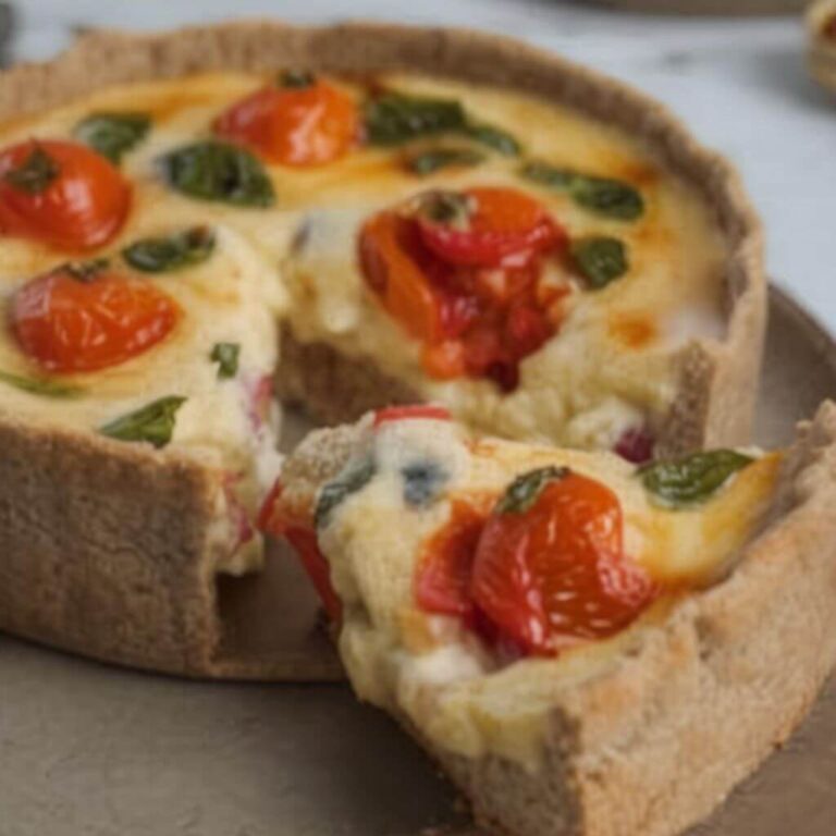 Quiche de Tomate Vegana