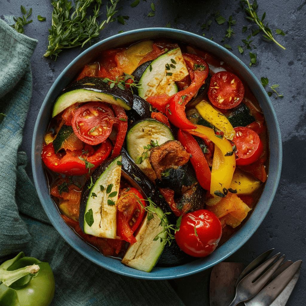 Ratatouille ao Forno Vegano e Fitness