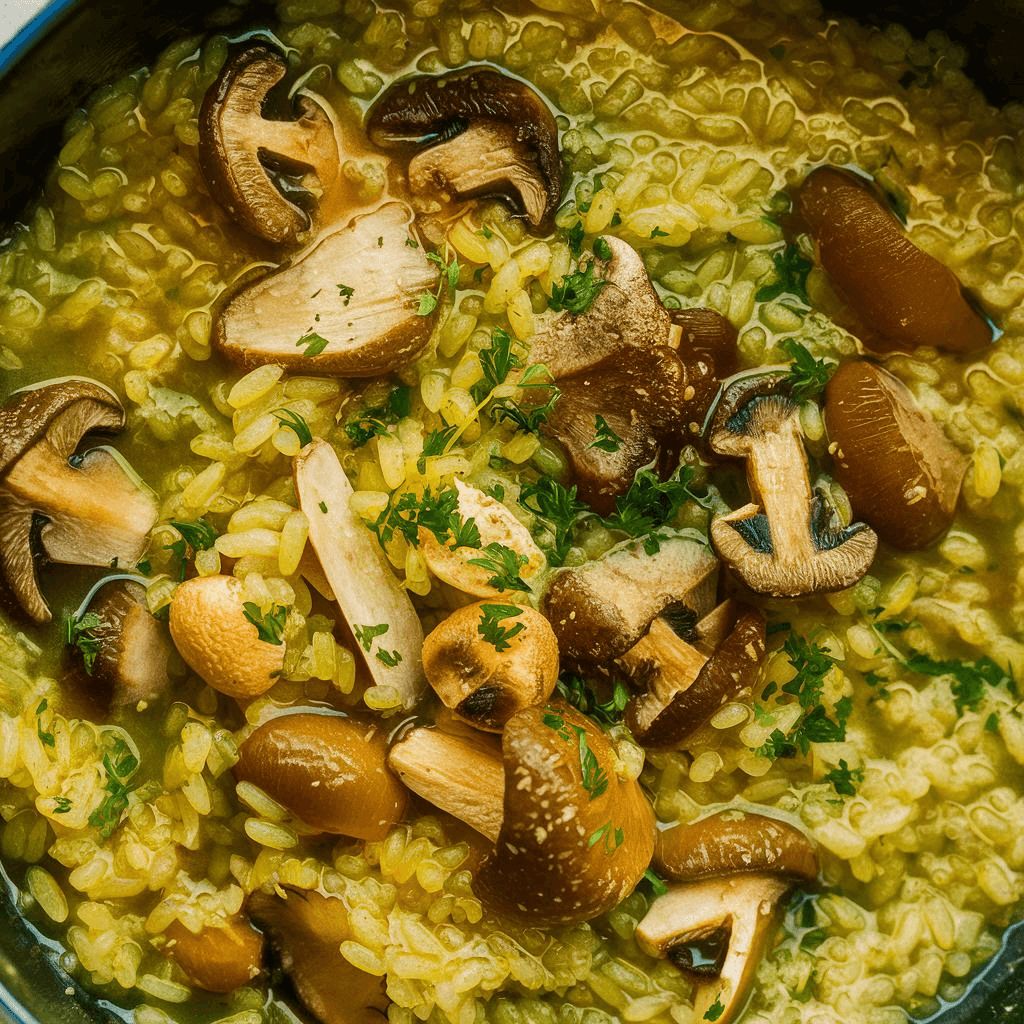 Risoto de Funghi Vegano e Fitness