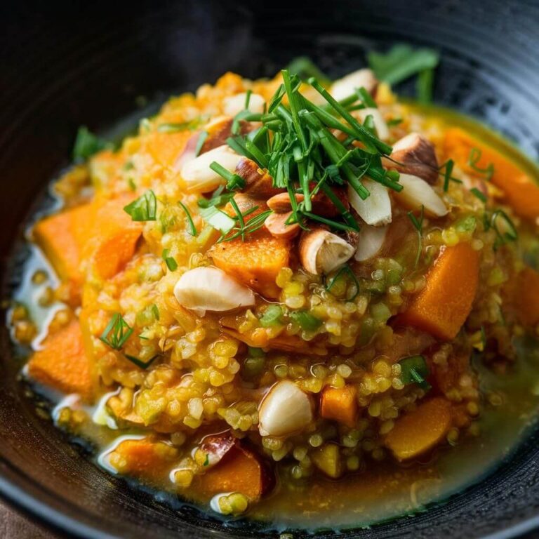 Risoto de Quinoa com Abóbora Vegano e Fit