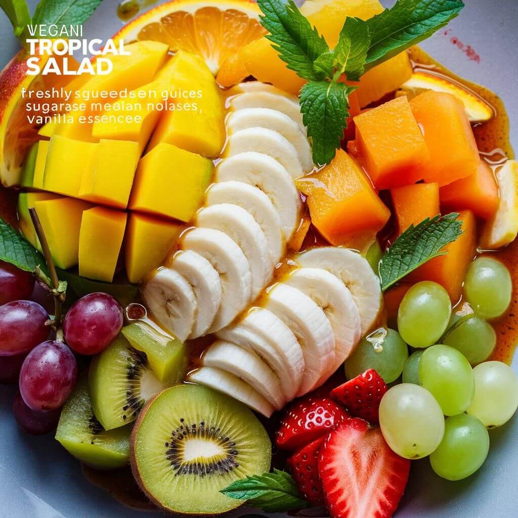 Salada de Frutas Tropicais Vegana