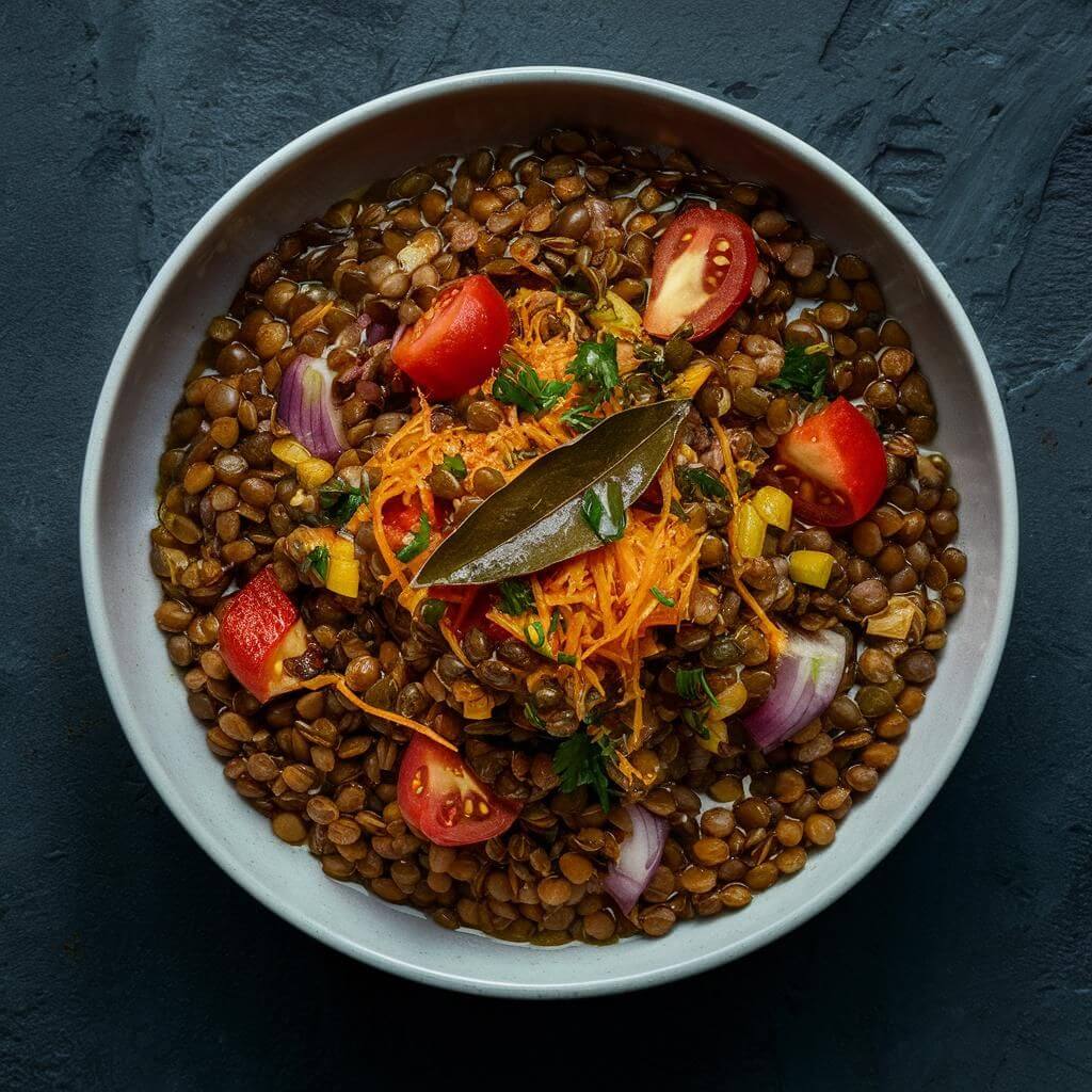 Salada de Lentilha Vegana e Fitness