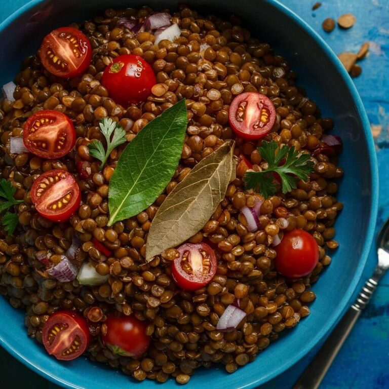 Salada de Lentilha com Tomate Cereja Vegana e Sem Glúten