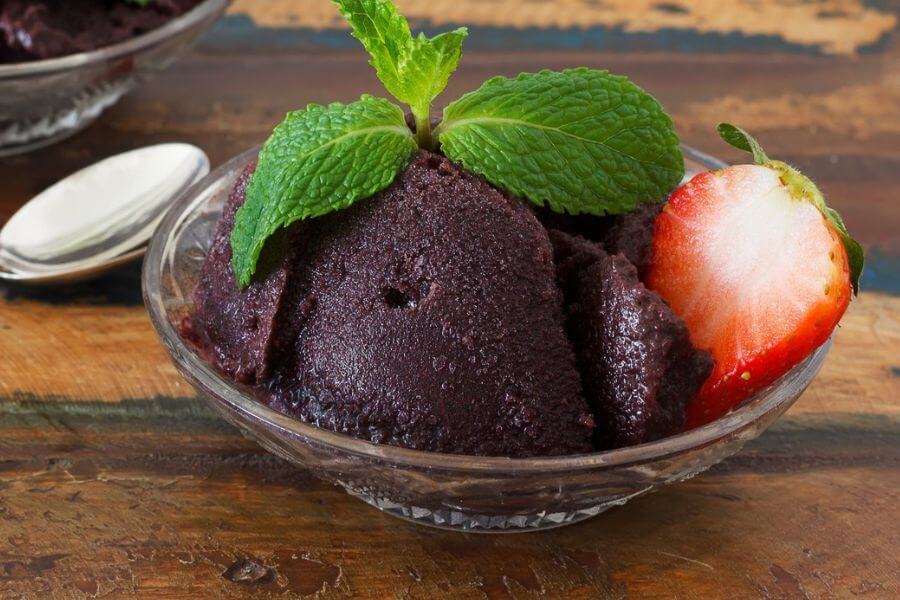 Sorvete de Açaí Vegano