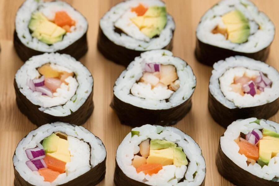 Sushi de Couve-Flor Vegano e Low Carb