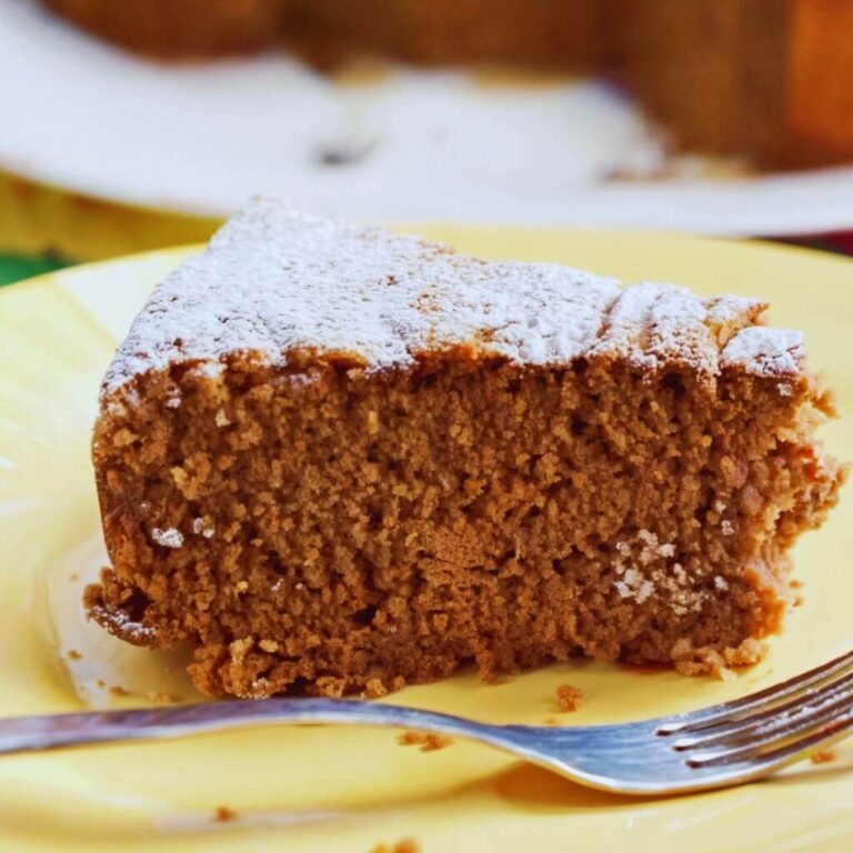 Torta de Banana e Canela Vegana e Sem Glúten