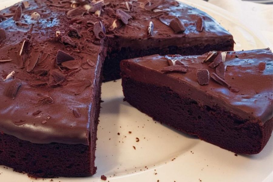 Bolo de Chocolate com Beterraba Vegano Sem Glúten