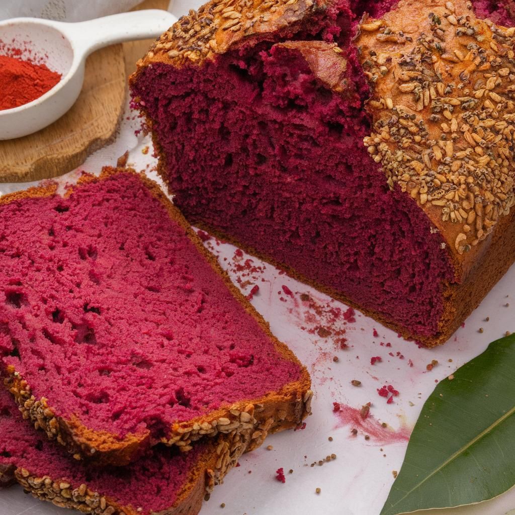 Pão de Beterraba com Sementes de Chia Vegano