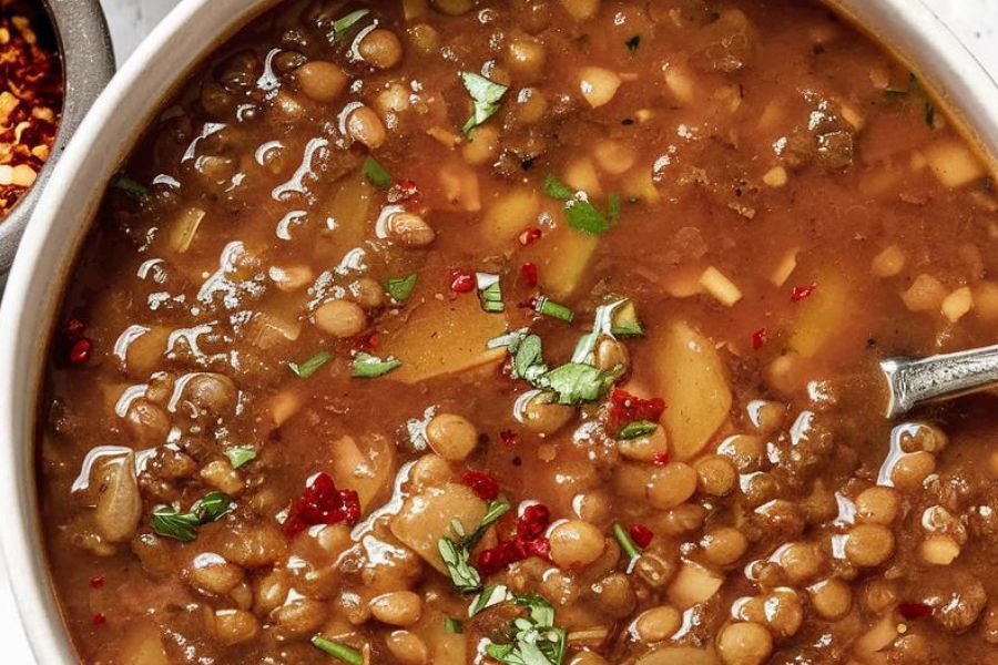 Sopa de Lentilha com Cenoura e Gengibre Vegana e Fitness