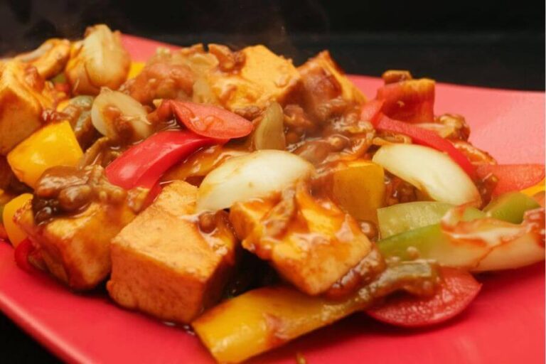 Tofu Xadrez com Pimentão Vegano e Fit