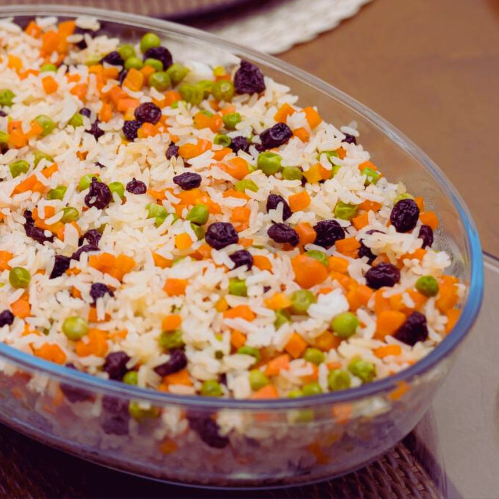 Arroz Natalino com Frutas Secas