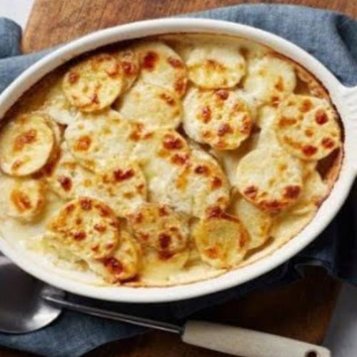 Gratinado Vegano de Batatas com Queijo de Castanha