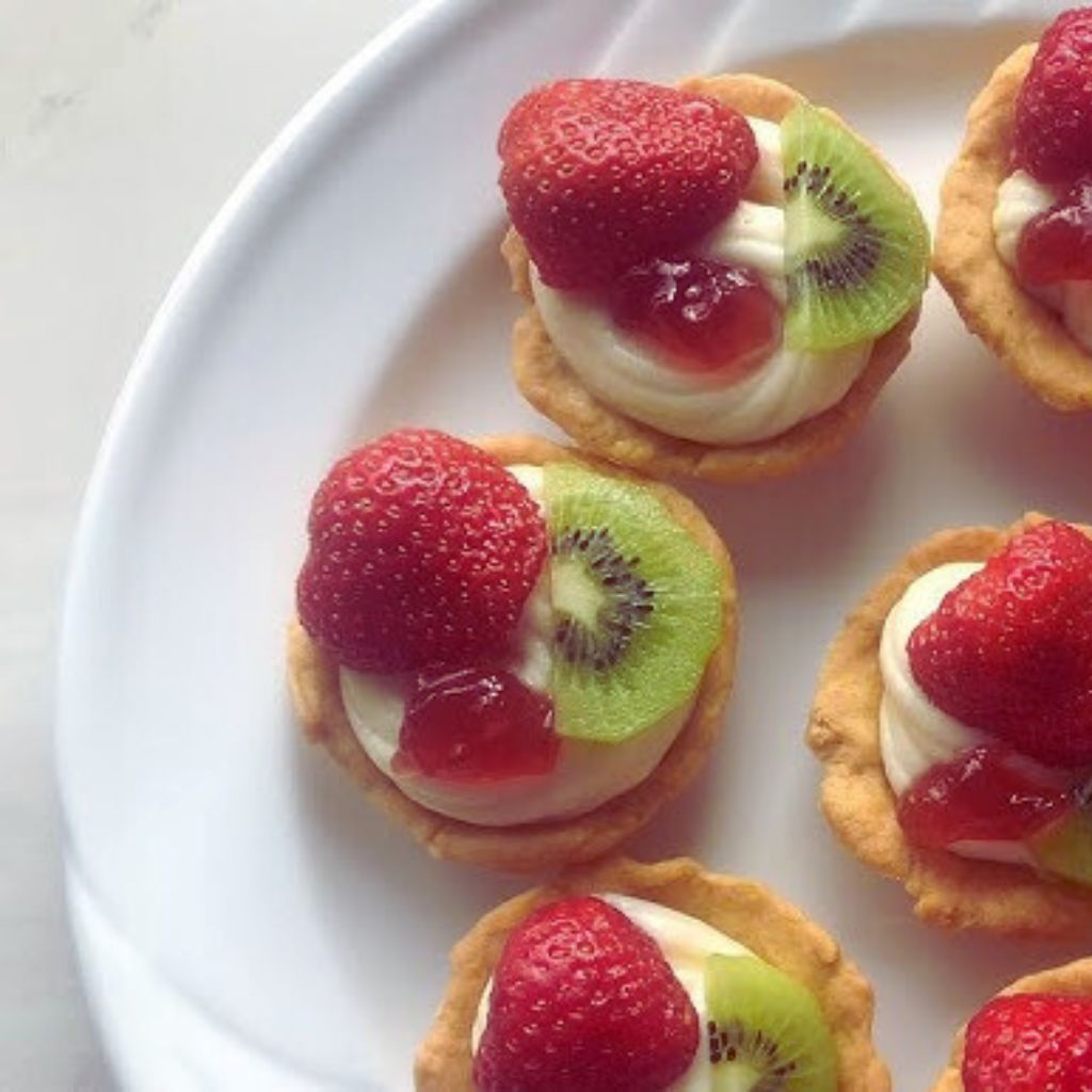 Mini Tarteletes Veganas de Creme de Castanha com Frutas Vermelhas