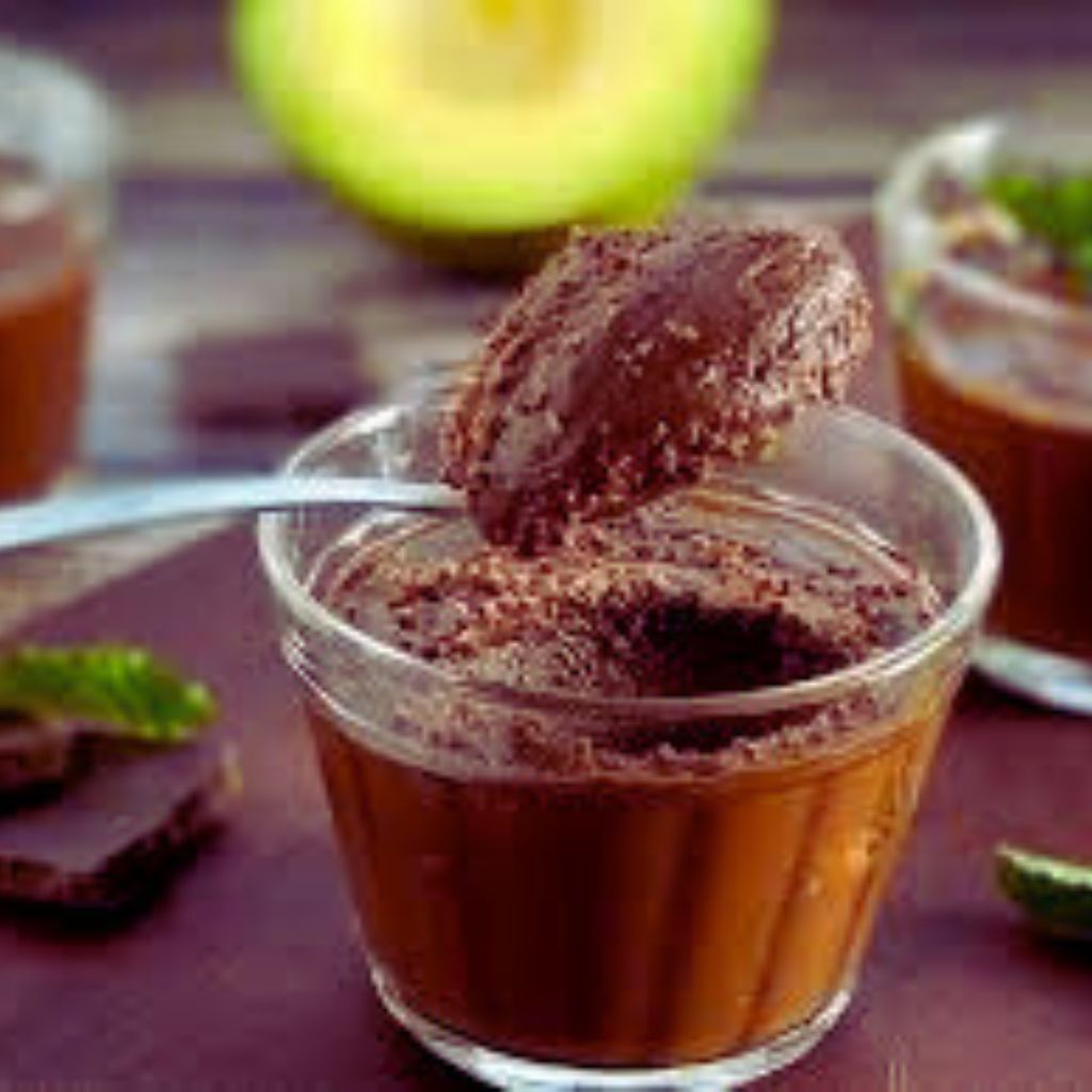 Mousse Vegano de Chocolate com Abacate