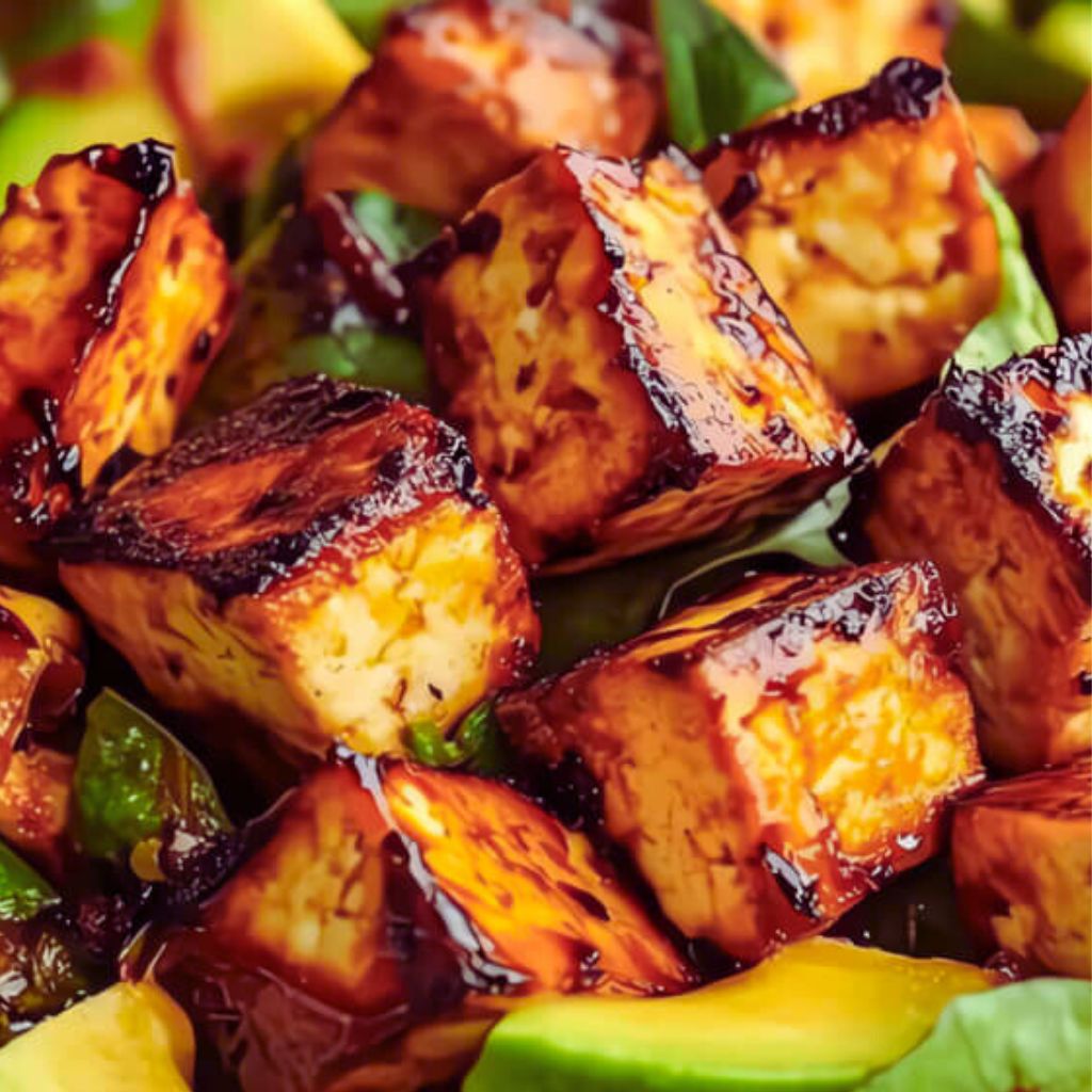 Tofu Grelhado com Crosta de Ervas e Limão