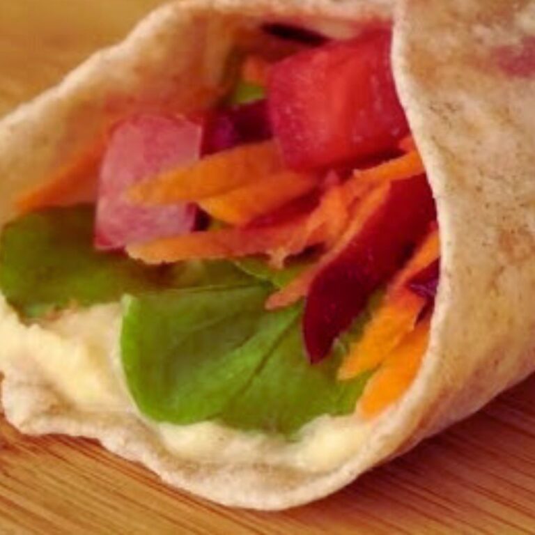 Wraps Veganos com Molho de Tahine